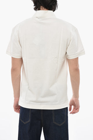 Solid-Color Polo with Contrast Logo