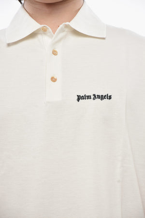 Solid-Color Polo with Contrast Logo