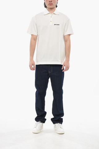 Solid-Color Polo with Contrast Logo