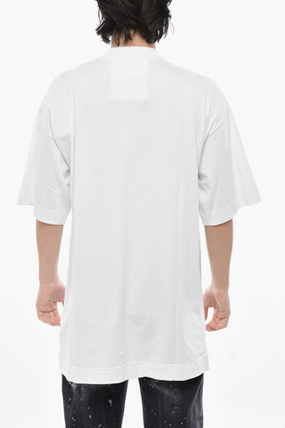 Oversize T-Shirt Aus Baumwolle Mit Dekorativen Ösen