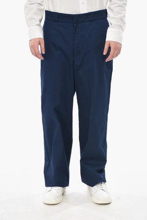 Cotton-Blend Chino Trousers With Belt Loops