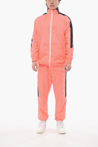 Giacca a Vento in Nylon NEON con Bande a Contrasto