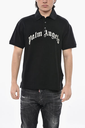 Polo in Cotone Piquet con Logo Ricamato