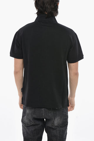 Baumwoll-Piqué-Polo Mit Gesticktem Logo