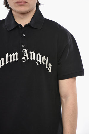 Polo in Cotone Piquet con Logo Ricamato