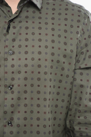 CC COLLECTION Camicia in Cotone a Fantasia 