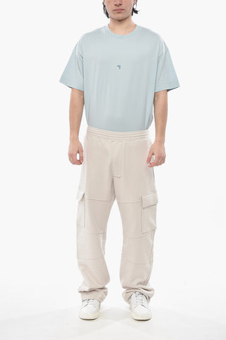 Cargo-Joggers Straight-Leg aus gebürsteter Baumwolle