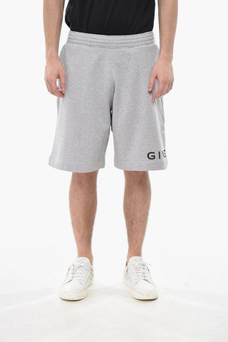 Einfarbige Fleece-Shorts