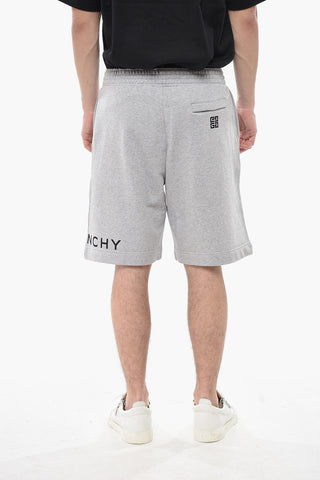 Einfarbige Fleece-Shorts