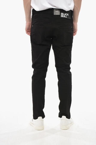 BLACK BULL Jeans Dunkle Waschung SKATER Mit Silbernen Knöpfen 16cm