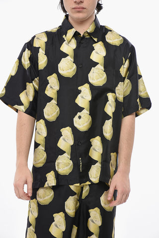 Silk LEMON Shirt With Pocket