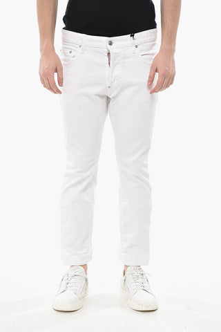 Biker-Sky-Jeans in heller Waschung mit 19 cm Reißverschluss am Knöchel