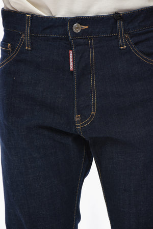 Jeans COOL GUY a Gamba Dritta con Cuciture a Vista 17cm