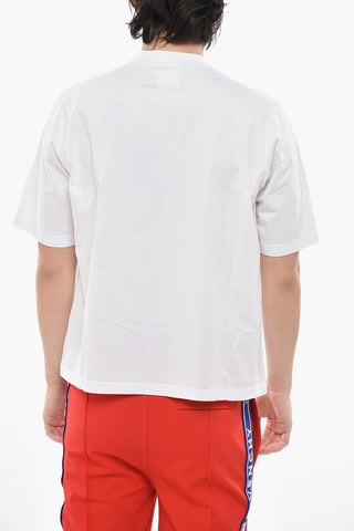 Cotton Crew-Neck T-Shirt with Logo Print