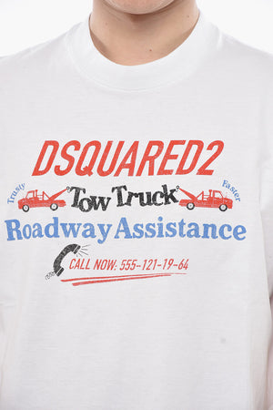T-Shirt mit Rundhalsausschnitt aus Baumwolle mit Logo-Print