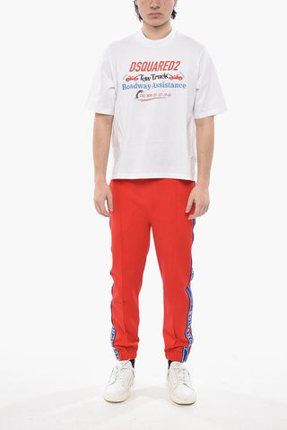 T-Shirt mit Rundhalsausschnitt aus Baumwolle mit Logo-Print