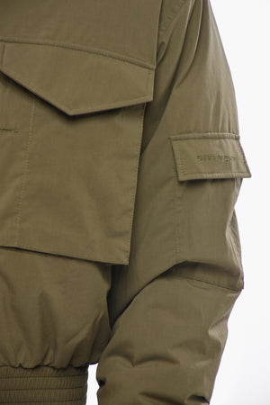 Bomberjacke aus Baumwollmischung mit Utility-Taschen