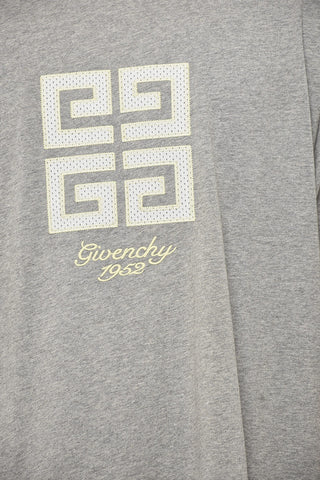 T-Shirt Girocollo 1952 con Logo in Applicazione