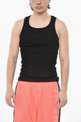 Geripptes Stretch-Baumwoll-Tanktop