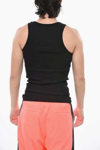 Tank Top in Cotone Stretch a Costine