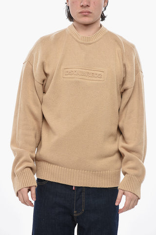 Pullover Mit Rundhalsausschnitt Aus Leichter Baumwolle Mit Relief-Logo