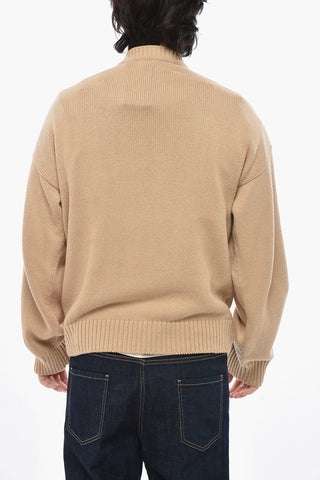 Pullover Mit Rundhalsausschnitt Aus Leichter Baumwolle Mit Relief-Logo