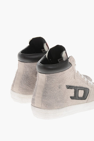 Hohe Sneaker S-LEROJI aus Leder mit Monogramm