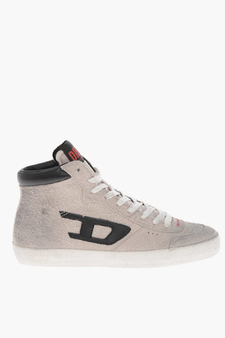 Hohe Sneaker S-LEROJI aus Leder mit Monogramm