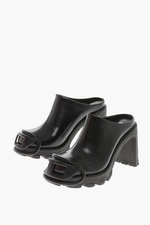 Mules D-HAMMER ML D W DRESSY Leather With 10cm Maxi Embossed Monogram