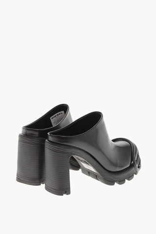 Mules D-HAMMER ML D W DRESSY Leather With 10cm Maxi Embossed Monogram