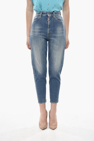 Jeans SASOON aus Stretch-Denim mit hoher Taille 13cm