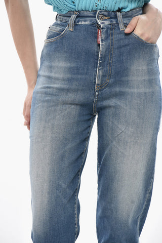 Jeans SASOON aus Stretch-Denim mit hoher Taille 13cm