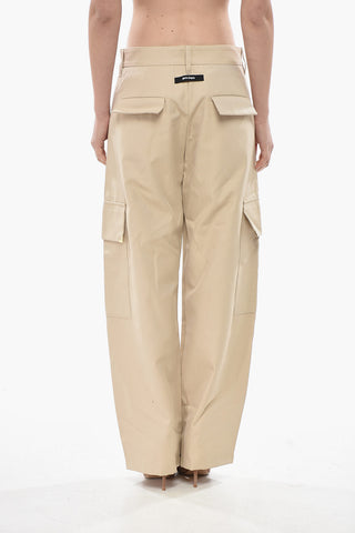 Cotton-Blend Carrot-Fit Cargo Pants