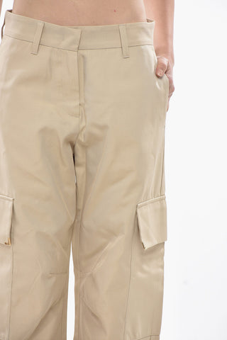 Cotton-Blend Carrot-Fit Cargo Pants