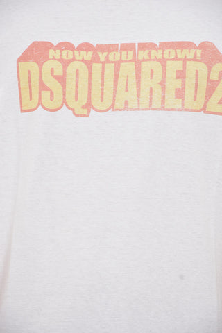 T-Shirt Girocollo VERY VERY DAN FIT in Tinta Unita con Logo Stampato