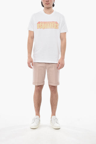 T-Shirt Girocollo VERY VERY DAN FIT in Tinta Unita con Logo Stampato