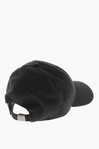 Einfarbige Baseballkappe mit gesticktem Logo