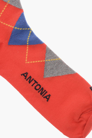 LIMITED EDITION FOR ANTONIA Lange Socken Mit Argyle-Muster