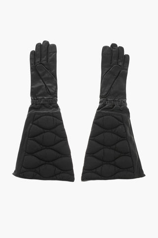 Guanti Opera in Pelle e Nylon Trapuntati