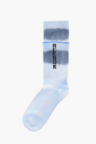 REEBOK Tie-Dye Effect Cotton Socks With Contrasting Logo