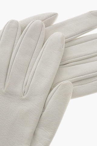 Solid-Color Leather Gloves