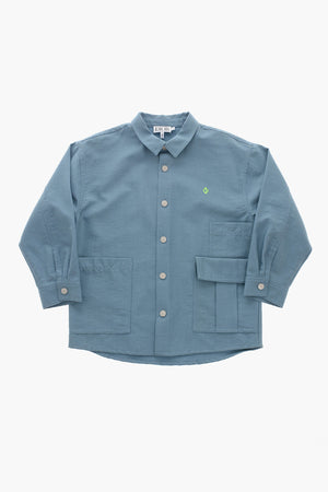 Cotton Shirt with Snap Buttons