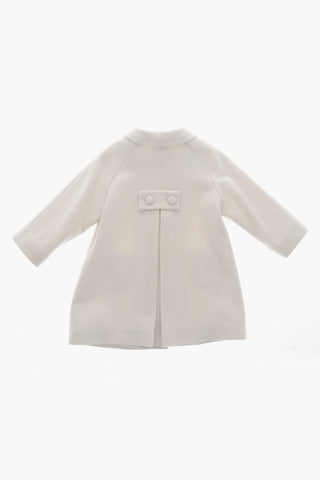 Cappotto in Lana e Cashmere con Tasche a Toppa