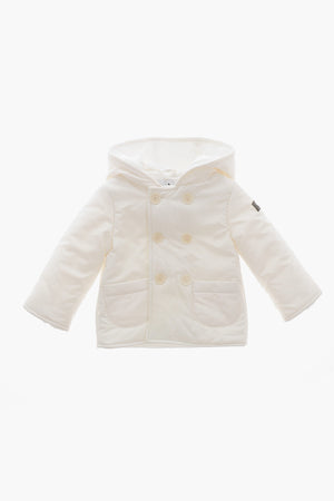 Double-Breasted Padded Jacket With Hood