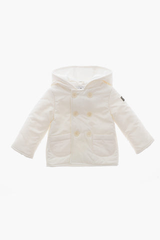 Double-Breasted Padded Jacket With Hood