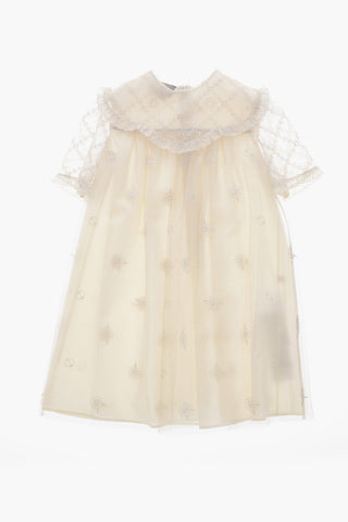 Besticktes Nylonkleid