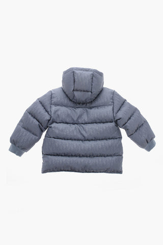 Puffer Jacket with All-Over Logo