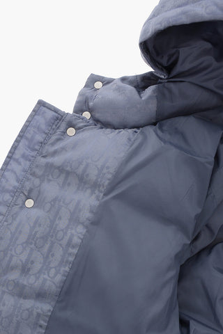 Puffer Jacket with All-Over Logo