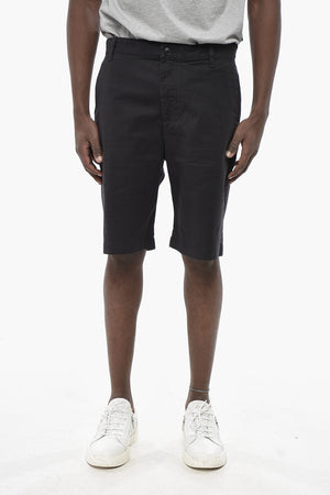 Stretch-Baumwoll-Shorts P-LARS mit besticktem Logo