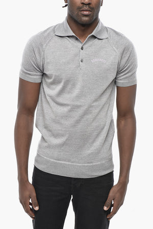 Extra-Fine Virgin Wool Polo With Printed Logo